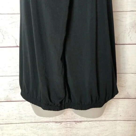 Macbeth Collection Black Wrap Front High Neck Tank Top S - Picture 3 of 7